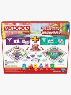 Spil & Puslespil-Hasbro Monopoly Junior 2 spil i 1