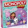 Spil & Puslespil-GabbysDollhouse Monopoly Junior Gabby's Dollhouse