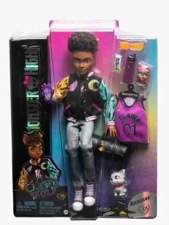 Dukker & Bamser-MonsterHigh Monster High Dukke Clawd Wolf Flerfarvet