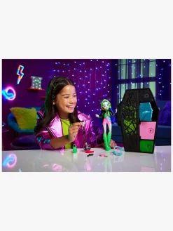 Dukker & Bamser-MonsterHigh Monster High Skulltimate Secrets Neon Frights Dukke Ghoulia Yelps