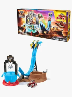 Legetøjsbiler & -Fartøjer-MonsterJam Monster Jam 1:64 Mud Blasters Dunk Tank Legesæt