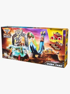Legetøjsbiler & -Fartøjer-MonsterJam Monster Jam 1:64 Mud Blasters Dunk Tank Legesæt
