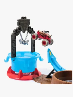 Legetøjsbiler & -Fartøjer-MonsterJam Monster Jam 1:64 Mud Blasters Dunk Tank Legesæt