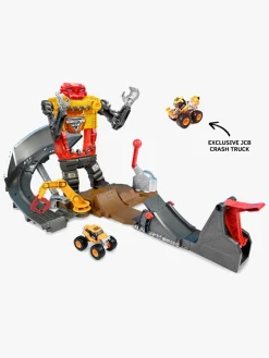 Legetøjsbiler & -Fartøjer-MonsterJam Monster Jam 1:64 Smash & Bash Smashbot Legesæt