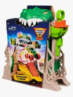 Legetøjsbiler & -Fartøjer-MonsterJam Monster Jam Mini Jams Dungeon of Doom 1:87 Legesæt