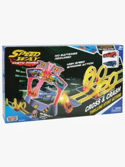 Legetøjsbiler & -Fartøjer-MotorMax Speedway Cross & Crash Racerbane