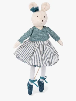 Dukker & Bamser-MoulinRoty Moulin Roty  Blød Dukke Mus Charlotte 30 cm