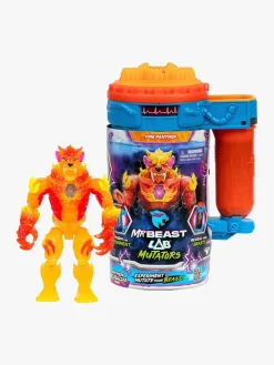 Legetøjsfigurer-BeastLab MrBeast Lab Mutators Mutation Chamber Actionfigur Flame Panther Flerfarvet