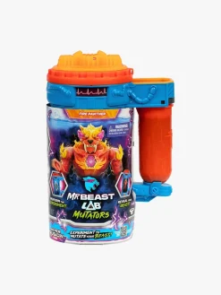 Legetøjsfigurer-BeastLab MrBeast Lab Mutators Mutation Chamber Actionfigur Flame Panther Flerfarvet