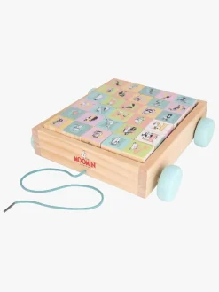 Trælegetøj-Mumin Mumitroldene Bogstavsklodser i En Vogn