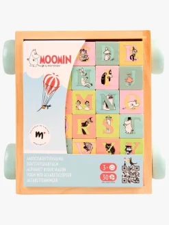 Trælegetøj-Mumin Mumitroldene Bogstavsklodser i En Vogn