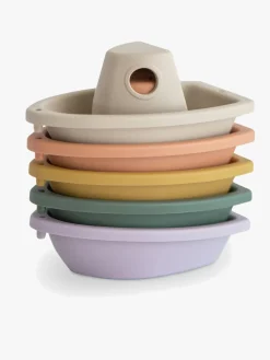 Vandlegetøj-Mushie Badelegetøj Både Rustik Flerfarvet