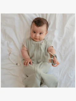 Babylegetøj-Mushie Bidering Dino, Grøn Flerfarvet