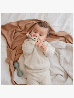 Babylegetøj-Mushie Bidering Dino, Grøn Flerfarvet