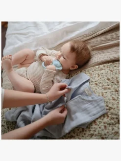 Babylegetøj-Mushie Bidering Elefant, Cloud Grå