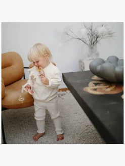 Babylegetøj-Mushie Bidering Nature, Pink Flerfarvet