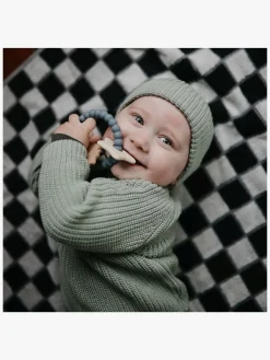 Babylegetøj-Mushie Bidering Space, Blå Flerfarvet