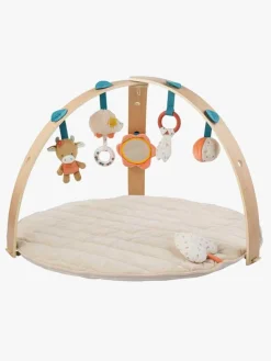 Babylegetøj-Nattou Mila, Zoë & Lana Aktivitetscenter med Træbuer