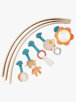 Babylegetøj-Nattou Mila, Zoë & Lana Aktivitetscenter med Træbuer