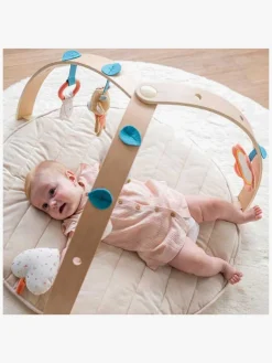 Babylegetøj-Nattou Mila, Zoë & Lana Aktivitetscenter med Træbuer