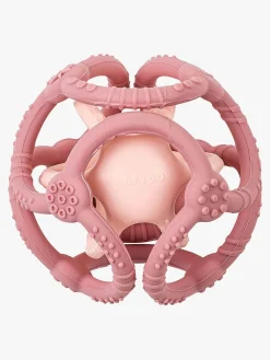 Babylegetøj-Nattou Soft Silicone Aktivitetsbold, Lyserød