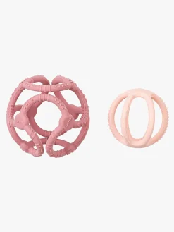 Babylegetøj-Nattou Soft Silicone Aktivitetsbold, Lyserød