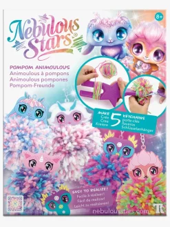 Kreativt Legetøj-NebulousStars Nebulous Stars Pom Pom Nøglering DIY-sæt