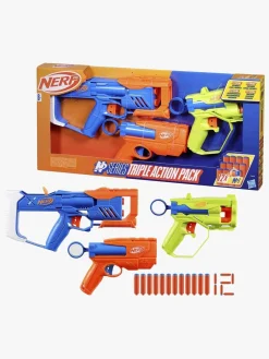 Udelegetøj-Nerf N Series Blastere Triple Action Pack