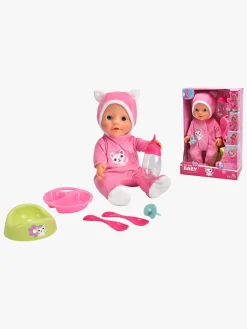 Dukker & Bamser-NewBornBaby New Born Baby Dukke med Kattedragt 30 cm