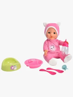 Dukker & Bamser-NewBornBaby New Born Baby Dukke med Kattedragt 30 cm