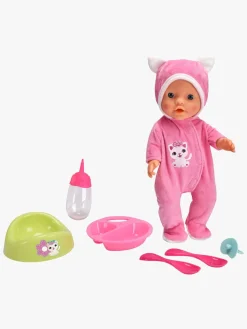 Dukker & Bamser-NewBornBaby New Born Baby Dukke med Kattedragt 30 cm