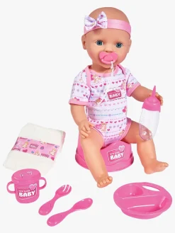 Legetøj Til Børn På 0-10 År|Dukker & Bamser-NewBornBaby New Born Baby Dukke med Tilbehør, Lyserød