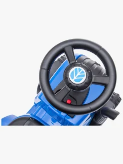 Pedal- & Gåbiler-NewHolland New Holland Gåbil med Trailer, Blå