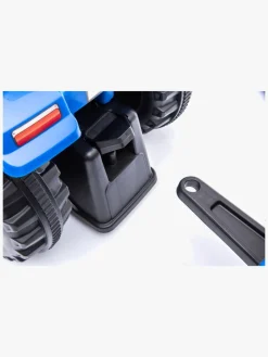 Pedal- & Gåbiler-NewHolland New Holland Gåbil med Trailer, Blå