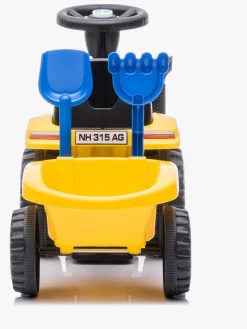 Pedal- & Gåbiler-NewHolland New Holland Gåbil med Trailer, Gul