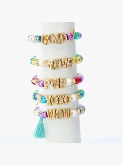 Kreativt Legetøj-NICE Crea Abc Kreasæt Guldarmbånd