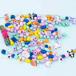 Kreativt Legetøj-NICE Perlesæt Træ Dyr