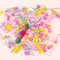 Kreativt Legetøj-NICE Perlesæt Træ Enhjørning