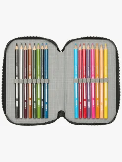 Kreativt Legetøj-Turtles Ninja Tredelt Penalhus, Grå/Sort