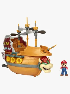 Legetøjsfigurer-SuperMario Nintendo Super Mario Bowsers Skib Deluxe Legesæt