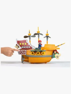 Legetøjsfigurer-SuperMario Nintendo Super Mario Bowsers Skib Deluxe Legesæt