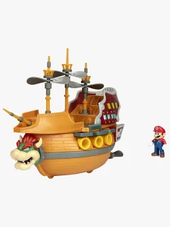 Legetøjsfigurer-SuperMario Nintendo Super Mario Bowsers Skib Deluxe Legesæt