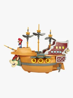Legetøjsfigurer-SuperMario Nintendo Super Mario Bowsers Skib Deluxe Legesæt