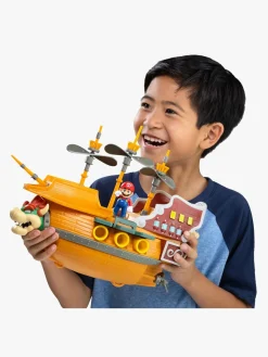 Legetøjsfigurer-SuperMario Nintendo Super Mario Bowsers Skib Deluxe Legesæt