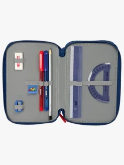 Kreativt Legetøj-SuperMario Nintendo Super Mario Penalhus med 3 Rum, Rød/Blå