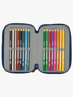 Kreativt Legetøj-SuperMario Nintendo Super Mario Penalhus med 3 Rum, Rød/Blå