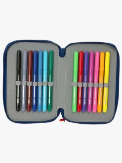 Kreativt Legetøj-SuperMario Nintendo Super Mario Penalhus med 3 Rum, Rød/Blå