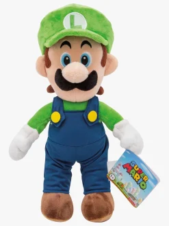 Dukker & Bamser-SuperMario Nintento Luigi Plysfigur 30 cm Flerfarvet