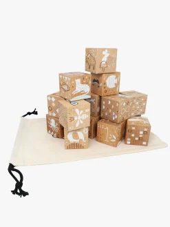 Trælegetøj-NordicPlay Nordic Play Træklodser 16 Stk., Natur