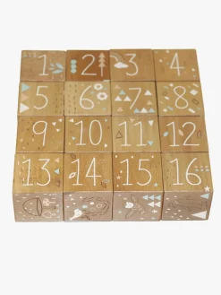 Trælegetøj-NordicPlay Nordic Play Træklodser 16 Stk., Natur